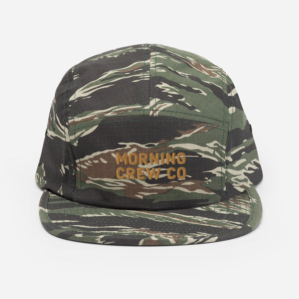 Camo Embroidered Five Panel Cap