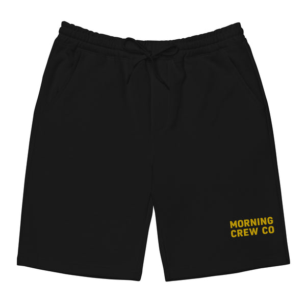 Morning Crew Co Embroidered Fleece Shorts