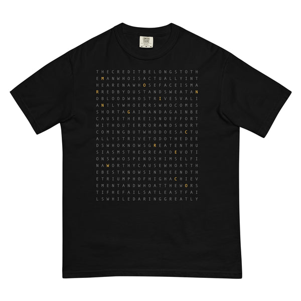 Man in the Arena Garment-Dyed Heavyweight Shirt - Black